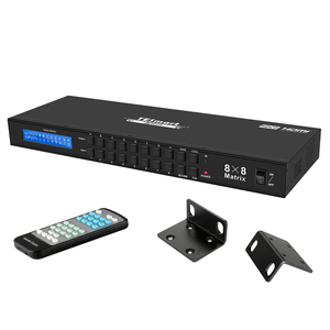 IRフロントキーパッドおよびPCHDCP1.4準拠の8x8HDMIマトリックスを介した8x8HDMIマトリックス3840*2160 @ 30Hz EDID管理制御マトリックス - Product Image 1