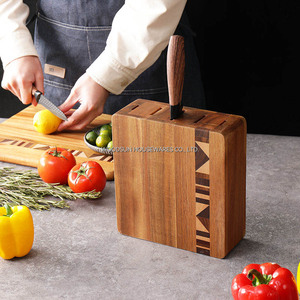 Woodsun Chất lượng cao phụ kiện nhà bếp gỗ tự nhiên Dao Chủ dao giá khối cho nhà bếp - Product Image 5