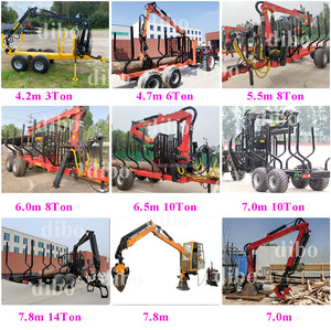 Landwirtschaft liche Forst maschinen Elektro hydraulischer Holz greifer Rotierender Holz greifer Z-fach Holzkran lader zum Protokollieren