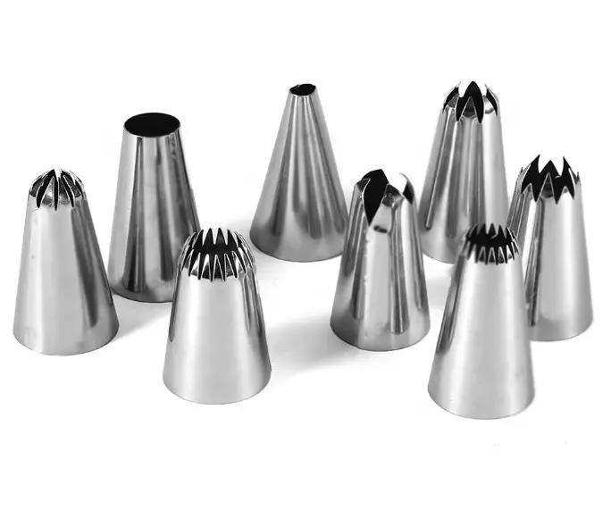 Hot Sale wholesale 304 Stainless Steel Cake Decorating Supplies Piping Tips Icing Nozzles Baking Tool Cake Decorating