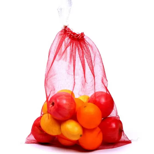 Agriculture Heavy Duty Plastic Fruit Onion Raschel Mesh Net Bags For Potato Storage Onion Bags