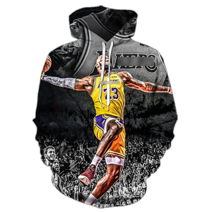 Mùa Thu Giản Dị Thời Trang 23 Bóng Rổ Mặc Chia Hoodie Jersey James Jersey Dệt Kim 3D Mỹ Kích Thước Áo Len Trùm Đầu Giới Tính Trung Tính - Product Image 5