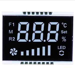 Segmento personalizado VATN Modo azul negativo Pantalla LCD transmisiva de grado automotriz con temperatura de funcionamiento ultra amplia - Product Image 1