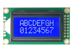 2025 Benutzer definierte 0802 8x2 Zeichen LCD-Modul Display-Unterstützung Benutzer definierte Schriftarten Weit verbreitet für Instrumenten messer und Telekommunikation - Product Image 4