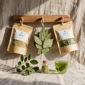 Dapat disesuaikan 50g organik makanan kelas <span class=keywords><strong>Moringa</strong></span> daun bubuk ekstrak Herbal murni Vitamin aktif bahan Label pribadi botol - Product Image 1