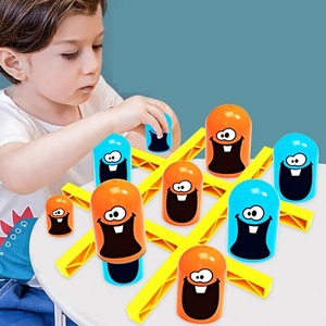 EPT 2 oyuncu tahta oyunları bulmaca oyunu eğlenceli diğer parti süslemeleri Gobblet büyük küçük Tic Tac Toe oyunu yemek - Product Image 6