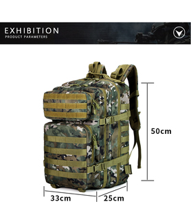 Nhà Máy Bán Buôn Chiến Thuật Grabbag Rucksack Molle Chiến Thuật Ba Lô Fortraveling Chiến Thuật Khung Ba Lô 45L Biểu Tượng Tùy Chỉnh - Product Image 2