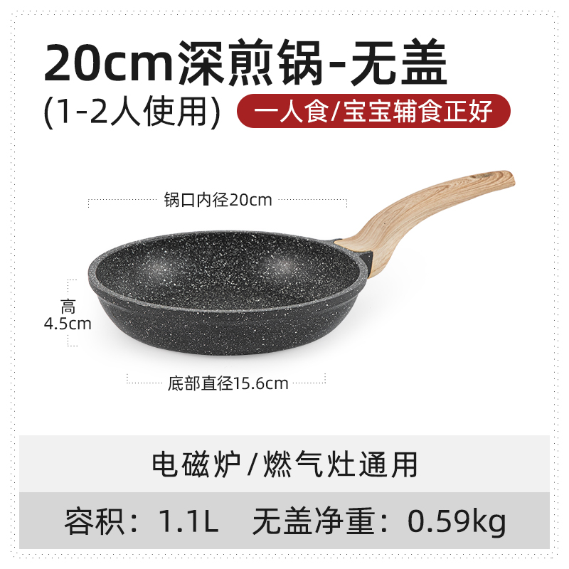 Sartén de 20 cm sin tapa