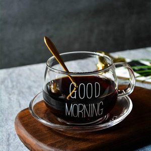 Rerful 'good morning'-ถ้วยแก้วใสที่จารึกไว้พร้อมโลโก้ที่กำหนดเองถ้วยอาหารเย็นสำหรับกาแฟ - Product Image 6
