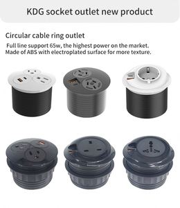 ガルバニックプロセス80mm埋め込み式デスクトッププラグおよびソケットを備えた新製品電源ソケット内蔵デスクトップ充電器ソケット - Product Image 6