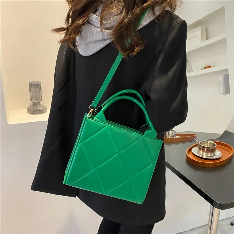 Mulheres PU Leather Messenger Tote Bags Bolsa Top-Handle Bolsa Das Senhoras Elegante Designer Bolsa De Ombro