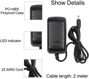2Pin Wall Plug-In 12V 2A Switching Eu <strong>Ac</strong> <strong>Dc</strong> Adapt <strong>Input</strong> 100-240V <strong>Output</strong> 12 Volt 2 Amp Power Supply <strong>Adapter</strong> - Product Image 5