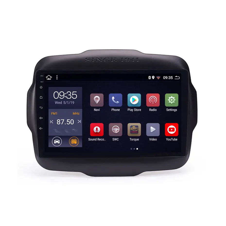Système multimédia de voiture, avec radio et navigation gps, écran tactile, pour Jeep Renegade 2016 — 2018, Android 11, 9 pouces