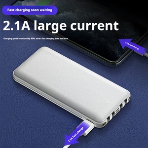 Mini cargador de teléfono de alta capacidad Banco de energía desechable portátil Salida de 20W Doble USB ABS Dispositivos móviles de uso único EE. UU. - Product Image 3