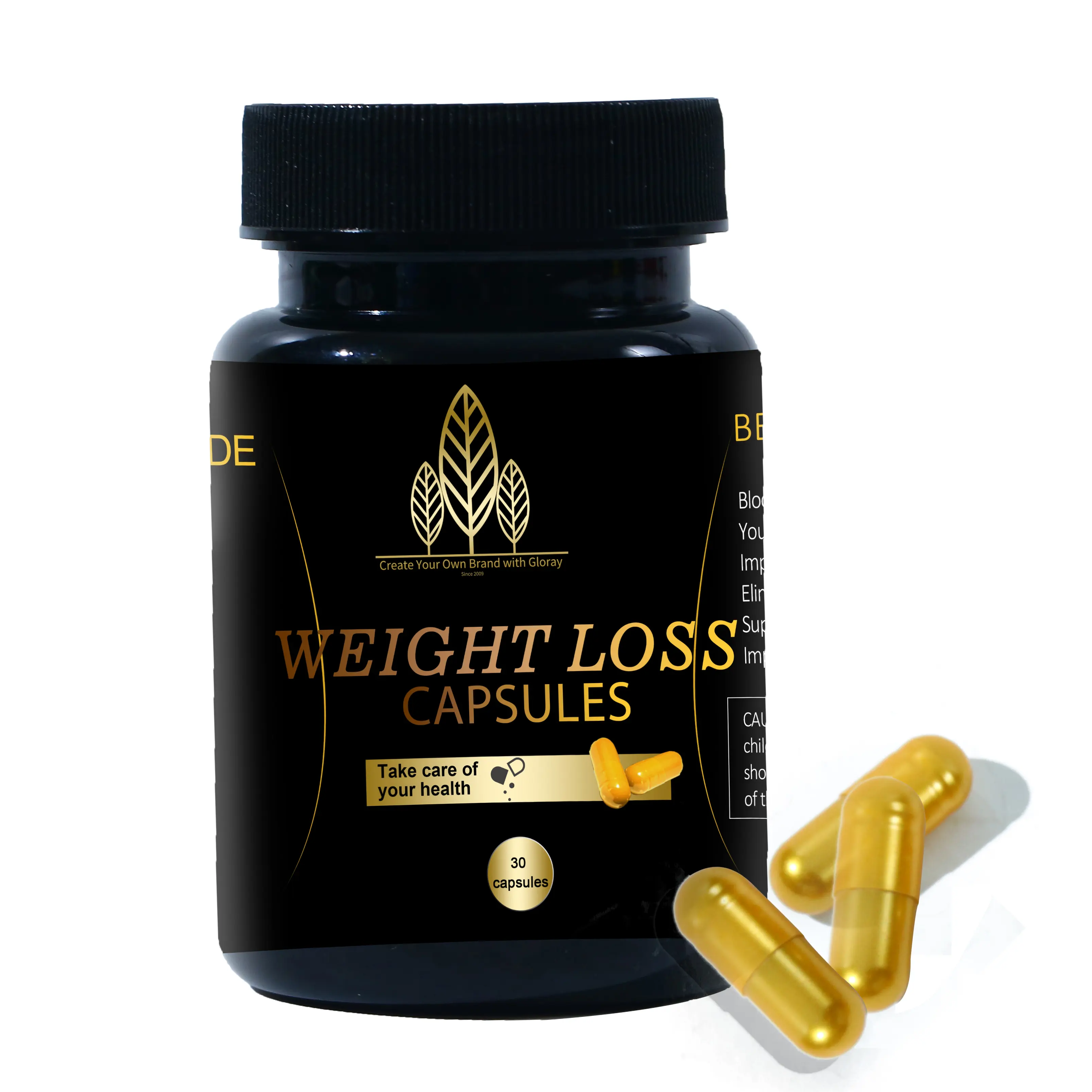 Pure Plant Extract Slimming Capsules Herbal Supplements Weight Loss Capsules Healthy Supplement OEM Factory Price