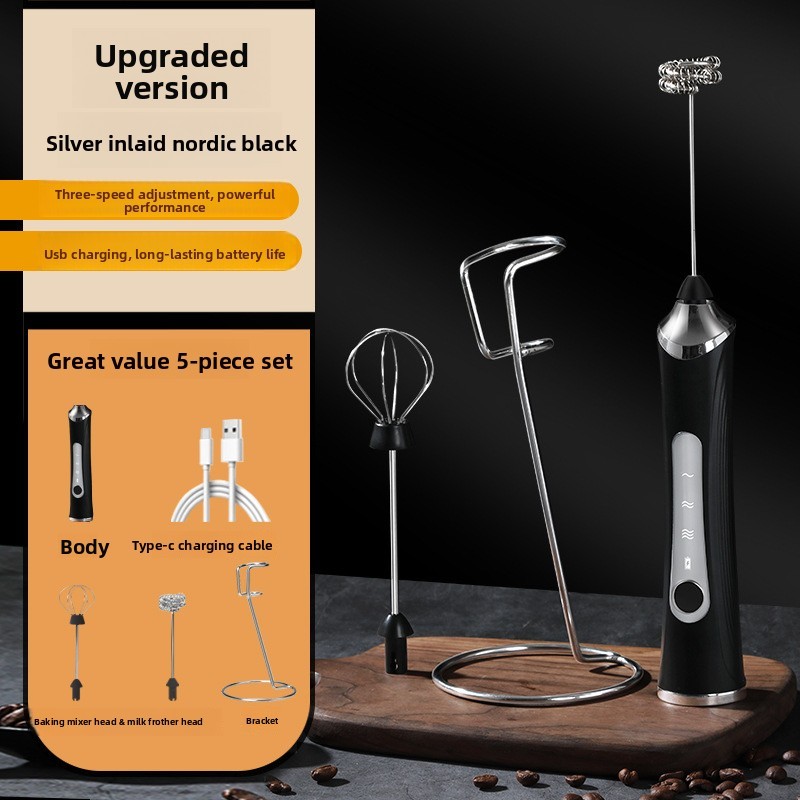 3Black-Two Heads+Stainless Steel Stand