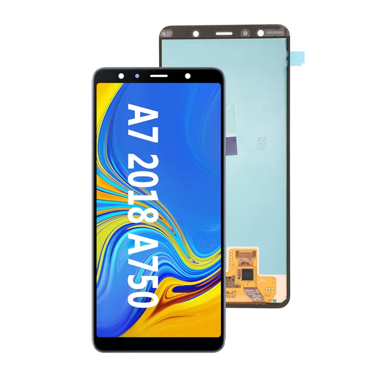 Pantalla táctil LCD para Samsung A7 2018, reparación de teléfono móvil, reemplazo de teléfono móvil