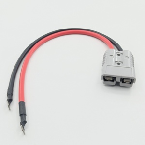 Customized <strong>Anderson</strong> Connector 400mm 50A High Current 10AWG Cable M8 Connector Plug to O-ring Terminal for Cigar Lighter - Product Image 3