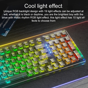 热卖99键有线2.4G无线RGB三模机械键盘，带冰魂开关 - Product Image 6