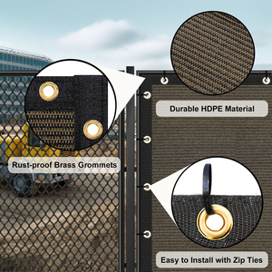 HDPE Residential Privacy Fence Screen Easy-to-Assemble Balcony Garden <strong>Netting</strong> for Backyard Privacy - Product Image 3
