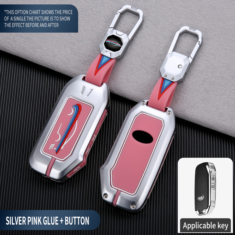 COLLE ROSE ARGENT + BOUTON
