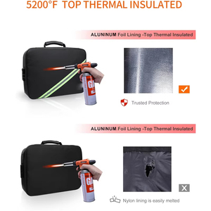 Chống Cháy Túi An Toàn Hộp Cho Tập Tin A4 Tiền Đa-Hai Lớp Di Động Lưu Trữ Lưu Trữ Với Khóa Chống Cháy Tài Liệu Hộp - Product Image 6