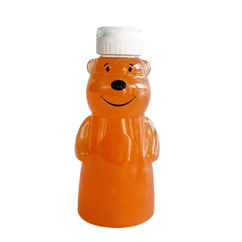 מזון כיתה דבש לסחוט בקבוק ריק פלסטיק דבש אריזה טדי דוב בצורת בקבוק