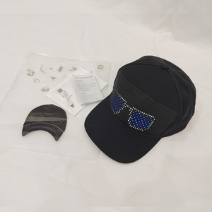 Gorra Snapback con mensaje LED, sombrero de fiesta DIY, altavoz Bluetooth recargable por USB, sombrero con pantalla LED, Faro, Bluetooth, novedad - Product Image 1