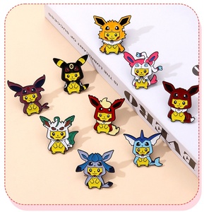 Nhà Sản Xuất Nhà Máy Bán Buôn Kim Loại Cứng Men Cho Ve Áo Pin Thời Trang Phim Hoạt Hình Chủ Đề Cho Sinh Nhật Kỷ Niệm Bên Mạ - Product Image 2