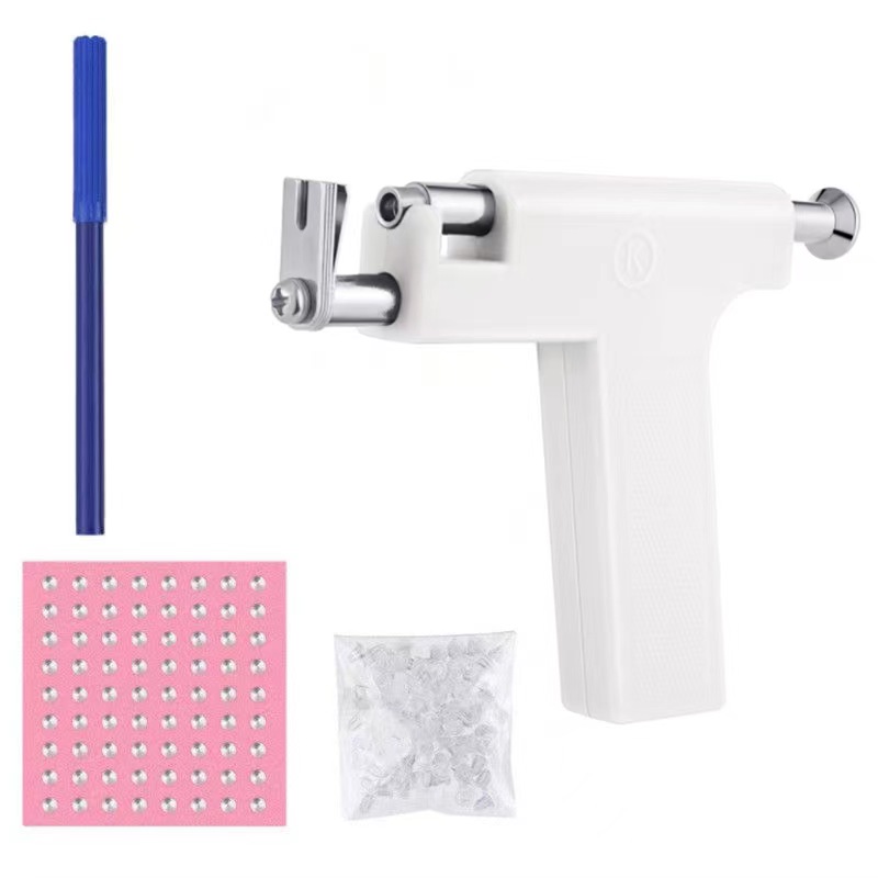 white gun+72gun naill+earplug