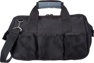 Custom Logo 12 Inch Heavy Duty <strong>Tool</strong> <strong>Bag</strong> with Wide Mouth for <strong>Tool</strong> Storage Carrier and Organizer <strong>Bag</strong> for <strong>Tools</strong>