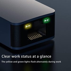 2-in-1 adaptör 2.5G USB C ve USB Ethernet USB 3.2 tip A/tip C için 2.5 Gigabit Ethernet adaptörü RJ45 LAN ağ dönüştürücü - Product Image 2
