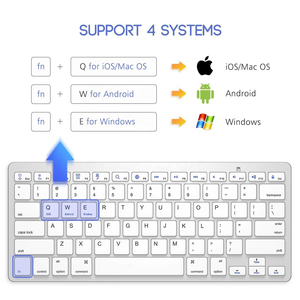 Hoya Custom 78 Keys Mini Wireless para Bluetooth Laptop Keyboard Recargable PC Accesorios con interfaz USB Nuevo - Product Image 2