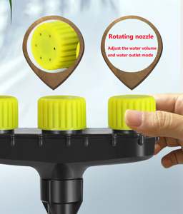 Vòi Phun Nước Sân Vườn 3/4/5/6 Chiều Dụng Cụ Tưới Nước Lớn Điều Chỉnh Được Tưới Tiêu RAU CỦ NÔNG TRẠI Vòi Phun Nông Nghiệp - Product Image 2