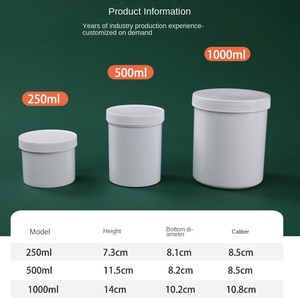 Tùy Chỉnh 250Ml Công Suất Lớn Kín Nhựa Lưu Trữ Lon Với Nắp Bên Trong Và Miệng Lớn Cho Sơn Tin Dán Hóa Chất - Product Image 4