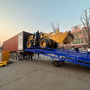 Container <strong>Loading</strong> and <strong>Unloading</strong> <strong>Platform</strong> with Efficient Motor Hydraulic Fixed Adjustment Height Plate