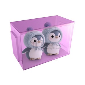 Espositore acrilico impilabile personalizzato per figure di Labubu ripiano di assemblaggio modulare Pop Mart da collezione - Product Image 2