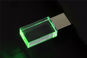 זכוכית גבוהה מהירות Usb דיסק און קי 16gb סיטונאי חתונה מתנות זכוכית Usb Pendrive 8gb usb מקל זיכרון 32gb