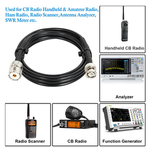 Uhf nữ so239 để BNC Nam Adapter RG58 Antenna Jumper cáp cho cầm tay CB đài phát thanh/nghiệp dư đài phát thanh/ham đài phát thanh/Đài phát thanh máy quét - Product Image 6