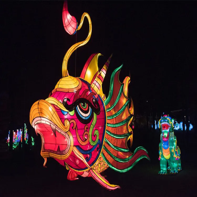 chinese holidays and festivals carnival For show /the Leaping Dragon Millennium Lantern