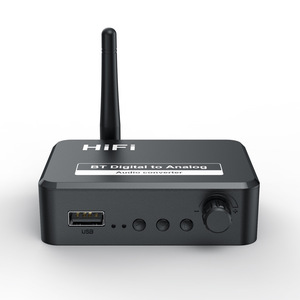 <strong>Digital</strong> to Analog <strong>Audio</strong> DAC Converter Spdif Optical Fiber Signal to 3.5MM 3.5 AUX 2 <strong>RCA</strong> Amplifier Decoder Bluetooth 5.0 Receiver - Product Image 1