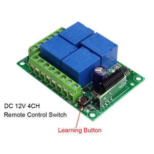 433 Mhz DC12V 2CH Relè Modulo Ricevitore & RF 433 Mhz per Interruttore Della Luce - Product Image 4