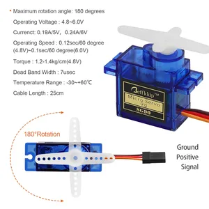 SG90 Micro DC Getriebe motor für RC Roboter - Product Image 6
