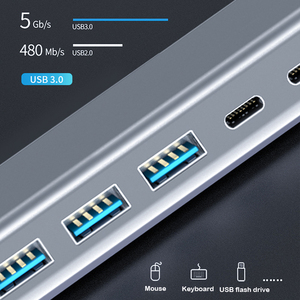 14 puertos USB C Hub 14 en 1 Estación de acoplamiento para computadora portátil USB 3,0 Hub para PC Mac Laptop Notebook Computadora de escritorio - Product Image 5