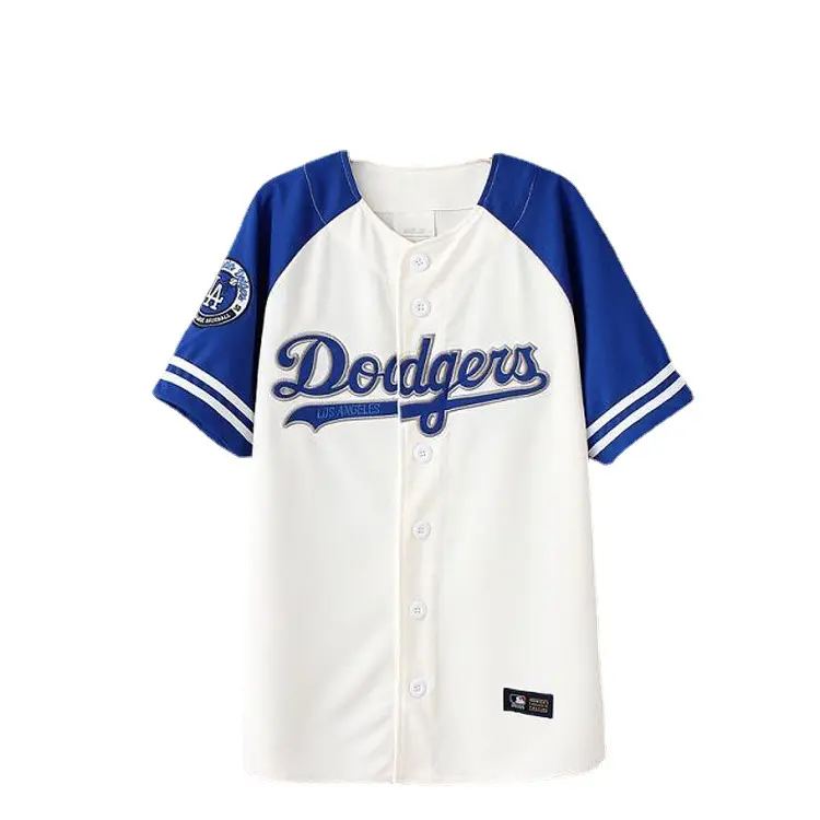 2022 Großhandel Hochwertige Los Angeles genähte Baseball-Trikots Genähte Sommer mode 100% Polyester Baseball-Trikots