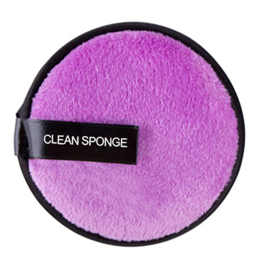Flanelle Bord noir Rondes violettes