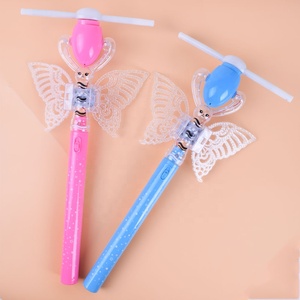 Flashing Light <strong>up</strong> <strong>Led</strong> Rainbow Spinning Windmill Glows Butterfly Stick Flashing Light <strong>up</strong> Toys - Product Image 2