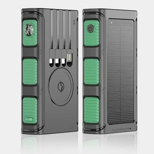 Strong LED Light <strong>Design</strong> Power Banks Solar Fast Charging Portable Power Bank 30000mah Six <strong>Outputs</strong> Three <strong>Inputs</strong> - Product Image 2