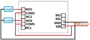 CE-IO22A02 DC 12V 2CH Multifunktions-Verzögerungsrelais-Zeit schalt uhr für SPS-LED-Motor - Product Image 3