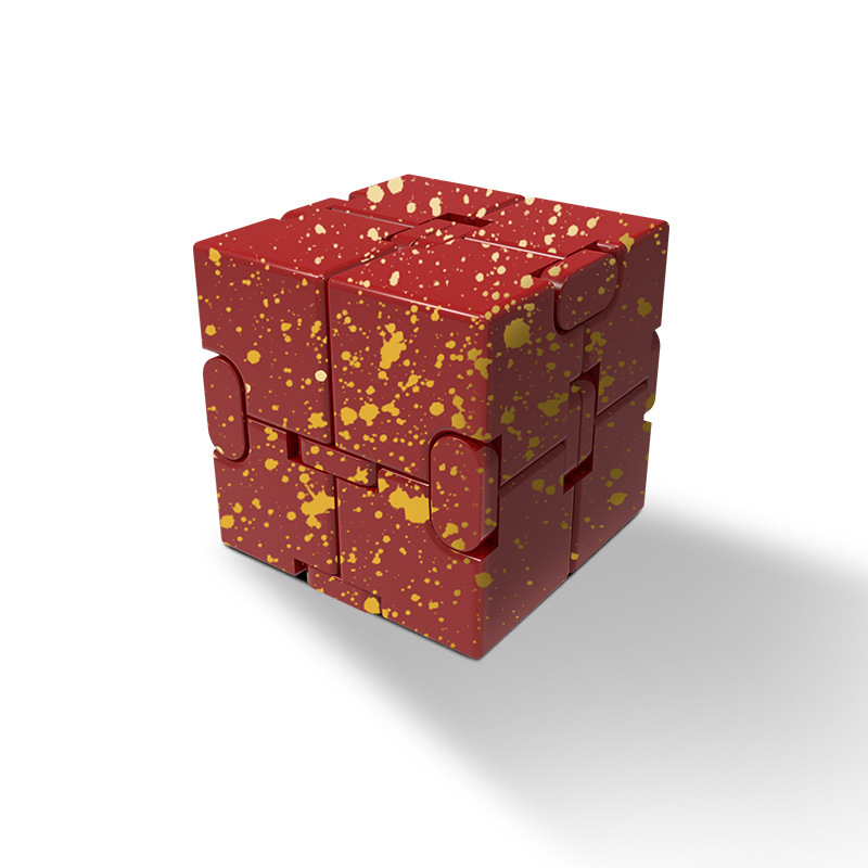 Cubrir el cubo de Rubik-camuflaje rojo y amarillo